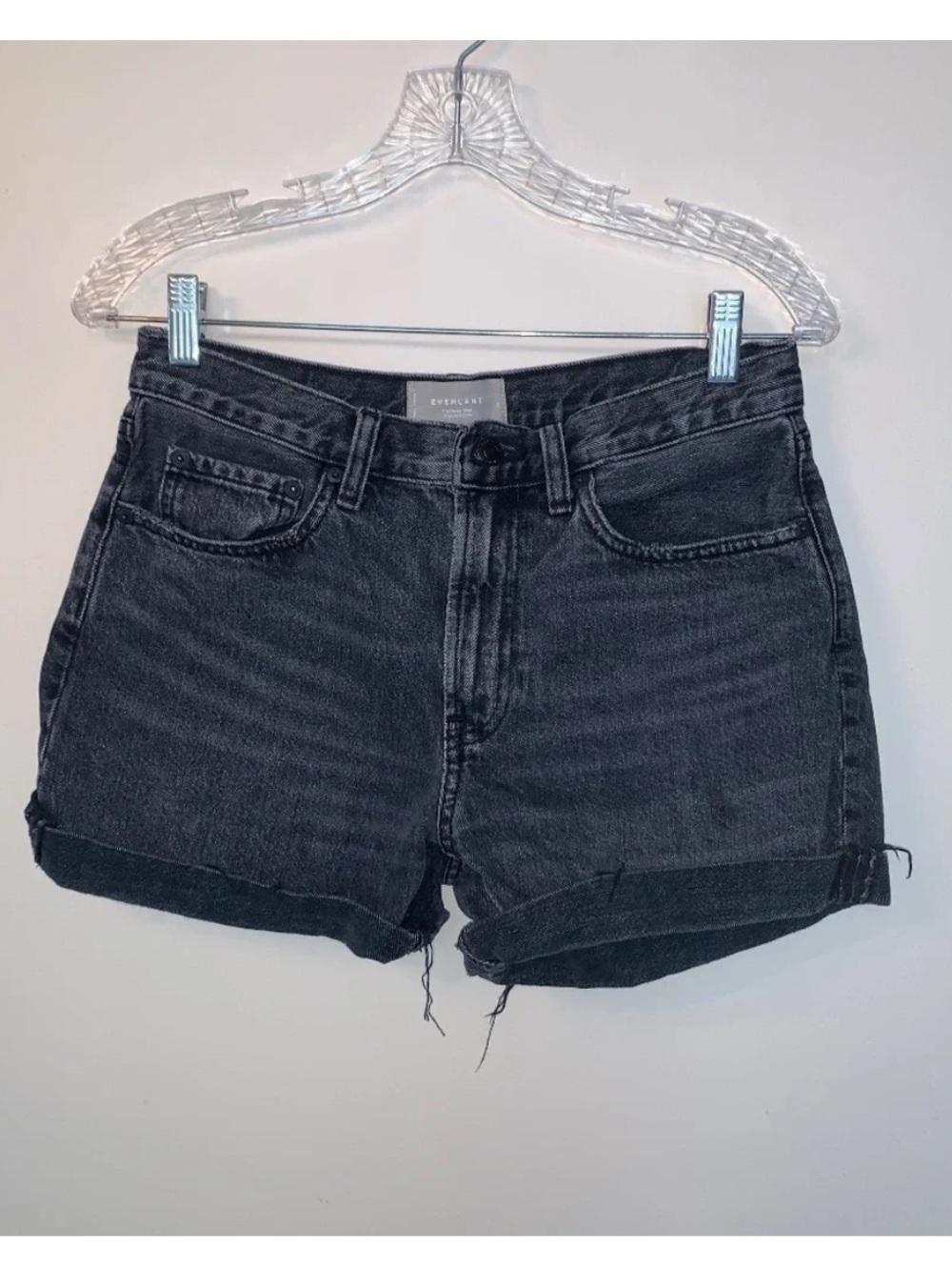 Everlane The Denim Short Organic Cotton Grey 26